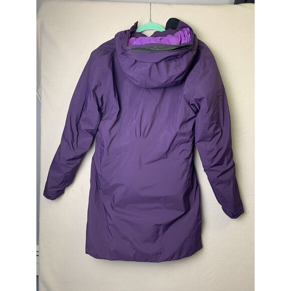 Arcteryx Sylva Gore Women's Size Large Purple Parka Windstopper Jacket - Picture 2 of 11
